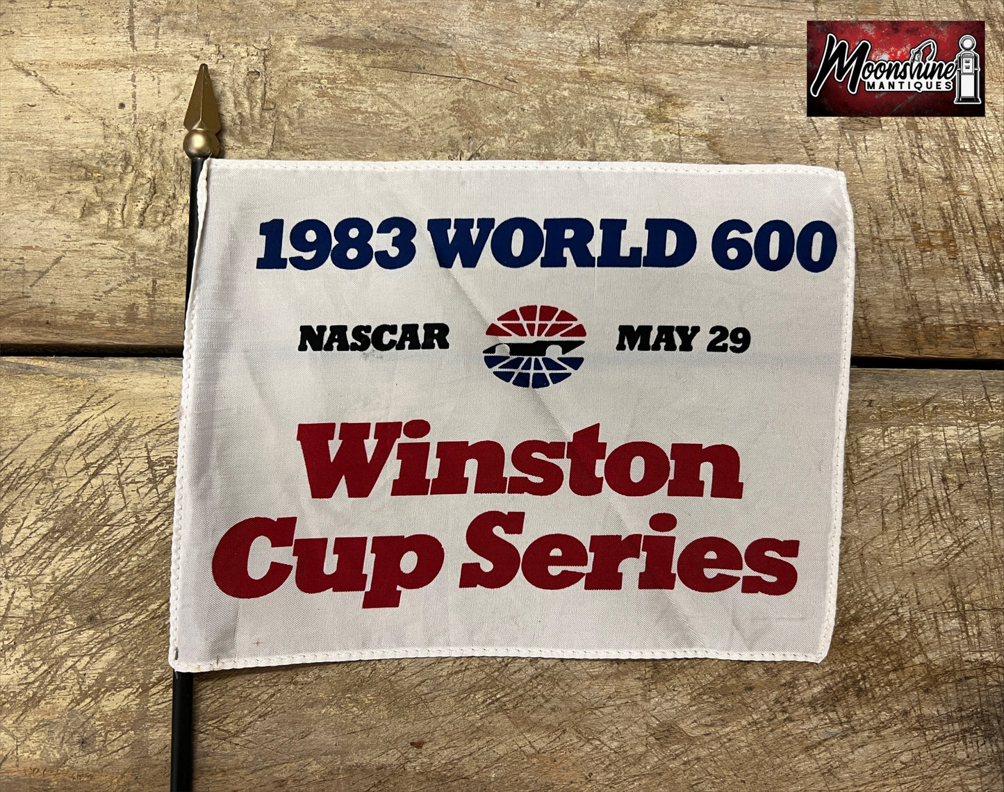 1983 WORLD 600 NASCAR Winston Cup Series Race Flag - Charlotte Motor Speedway - Free Shipping!