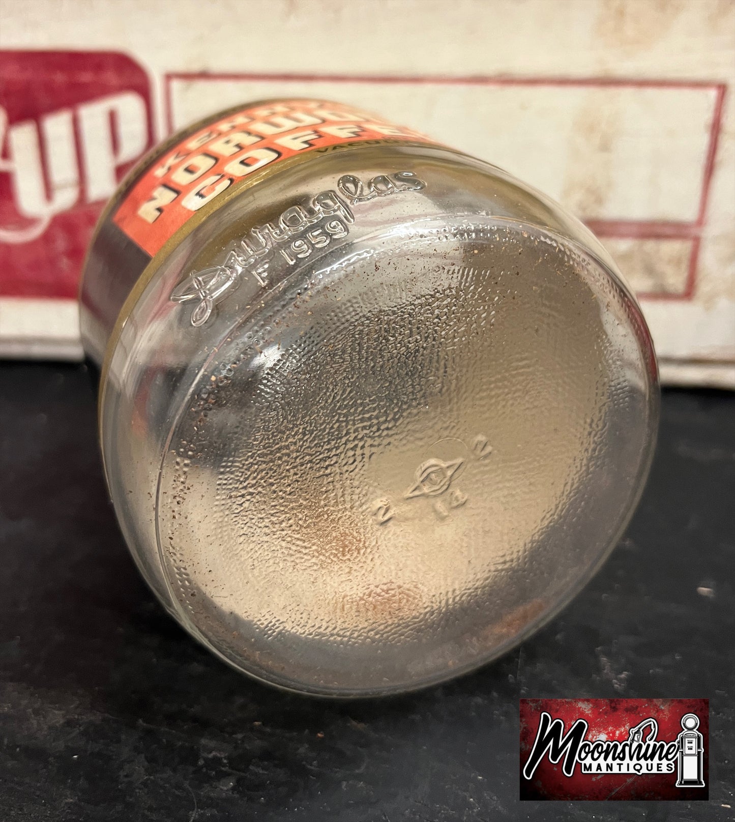 Vtg. KENNY'S NORWOOD COFFEE Jar - Free Shipping!