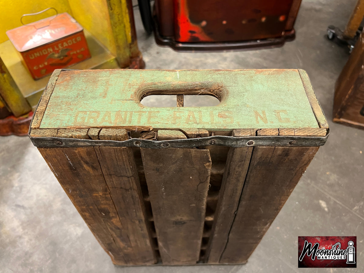 Vtg. 1960's SUN DROP Drink Bottle Wooden Crate / Carrier - Free Shipping!