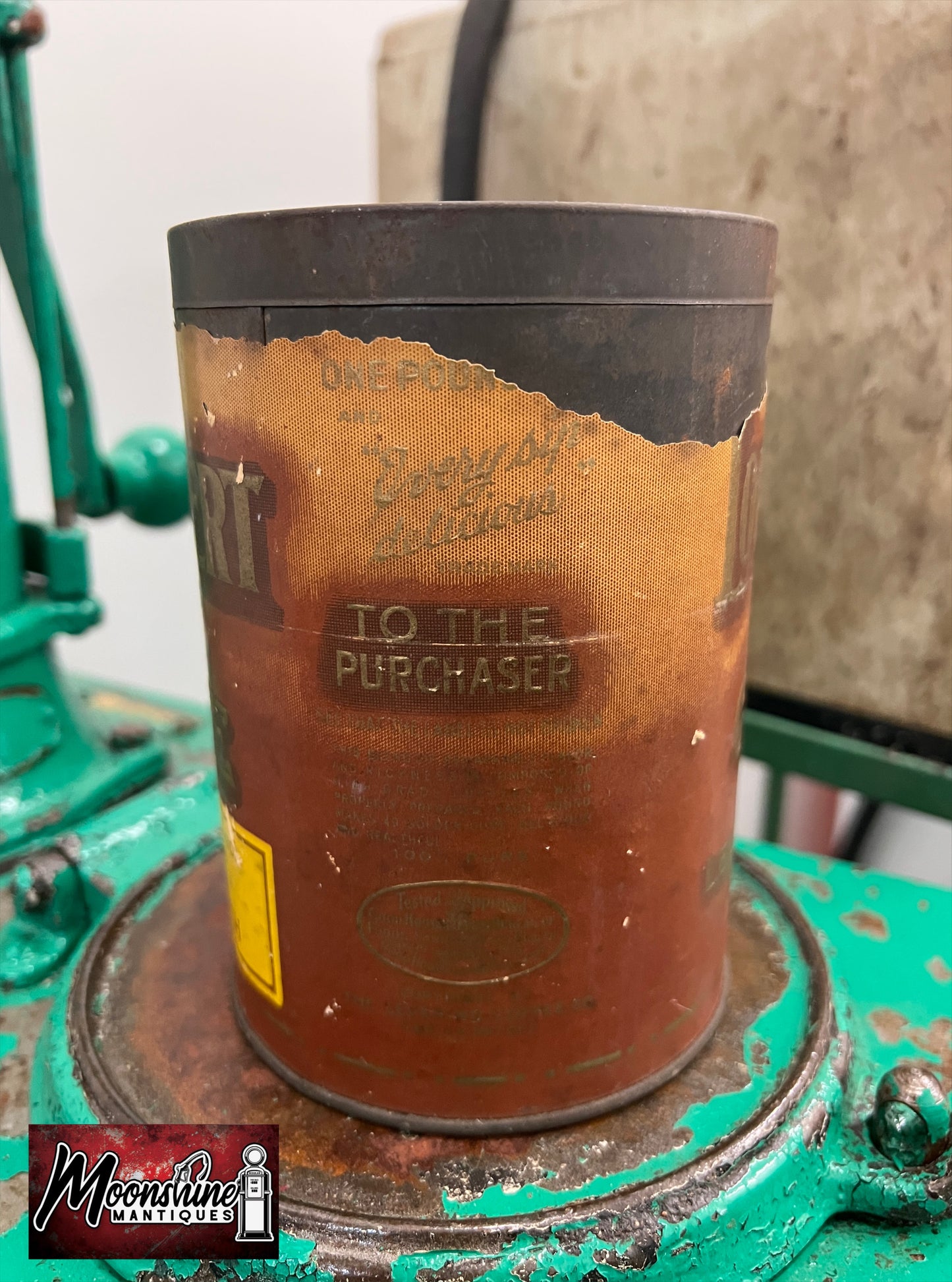 Vtg. LORD CALVERT Coffee Tin Can - Free Shipping!