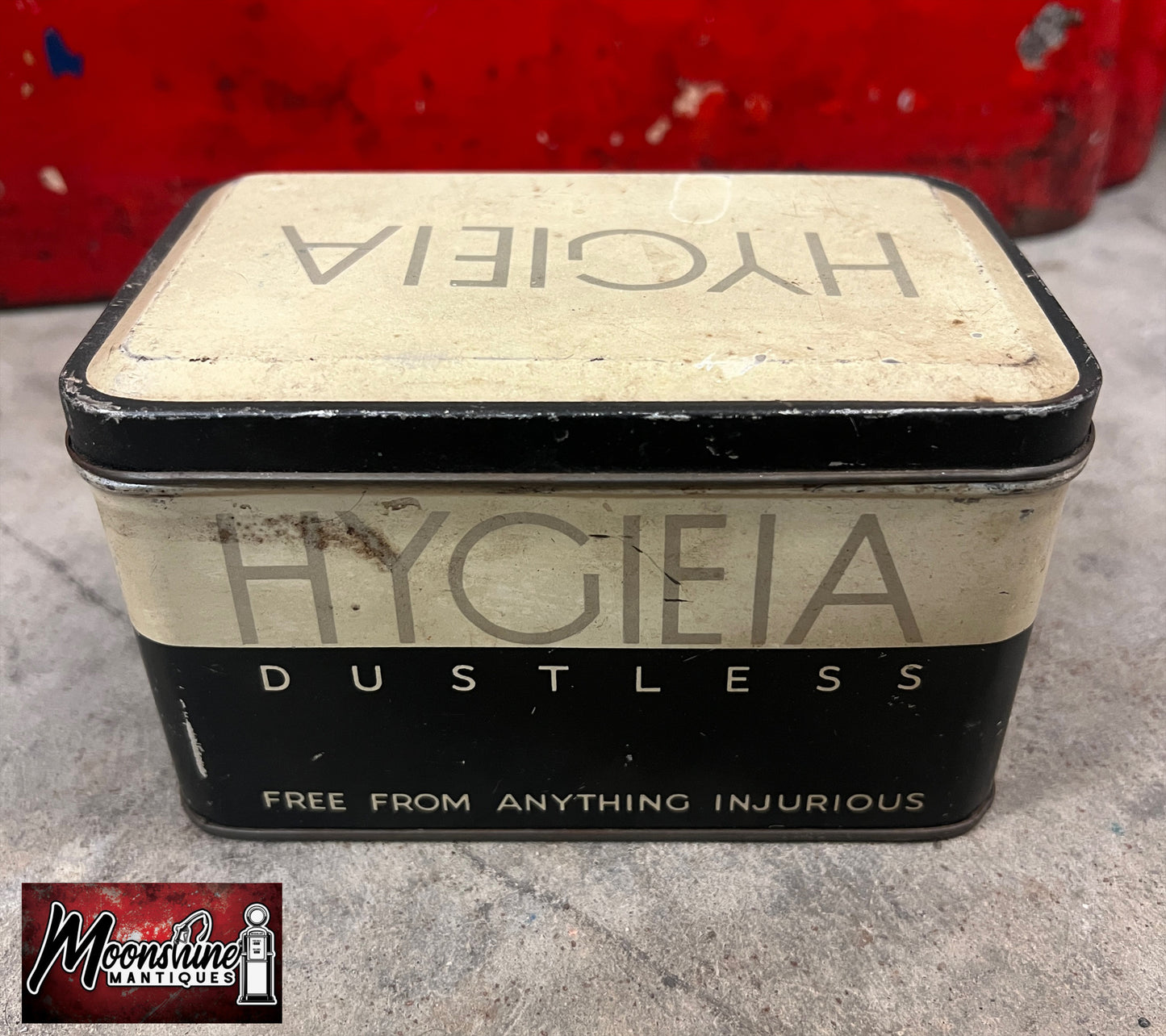 Vtg. HYGIEIA Dustless Chalk Tin - The American Crayon Company - Free Shipping!