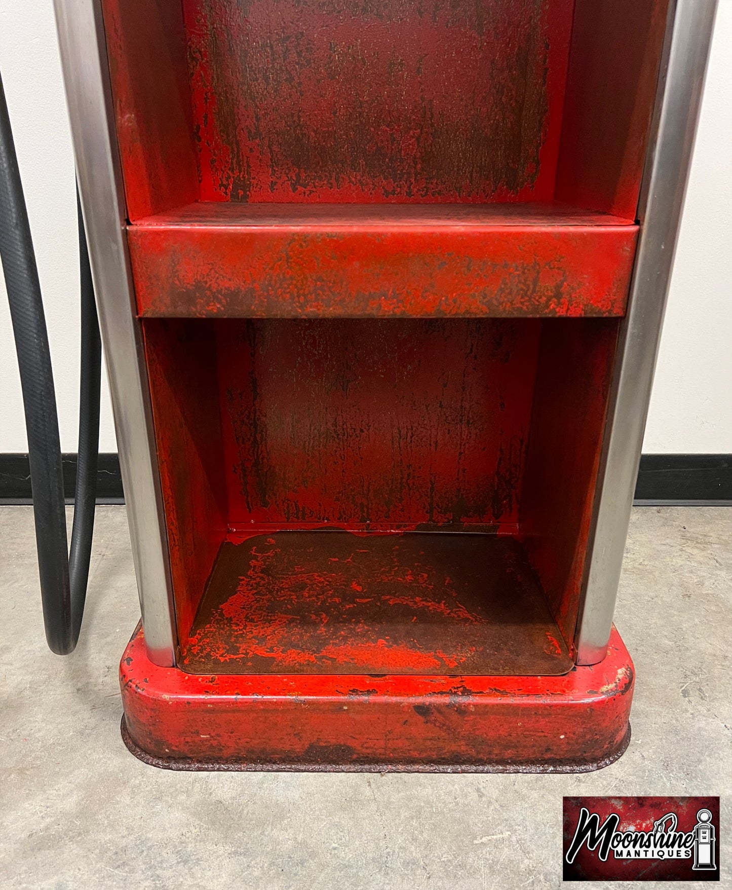 Rustoration 1940’s HOT ROD GASOLINE Bowser Gas Pump w/ Shelves - Mancave Decor - Free Shipping!