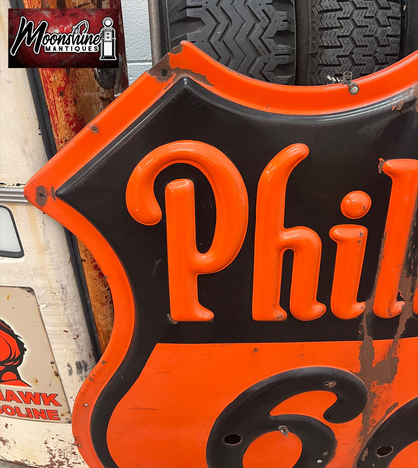RARE Original 1950's PHILLIPS 66 Federal Porcelain Neon Sign - Shipping Available!