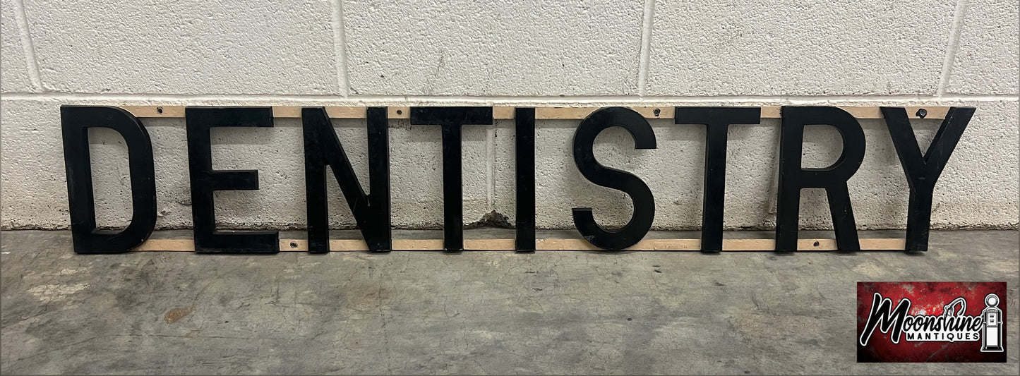 Vtg. Original DENTISTRY Sign - Dentist Office - Free Shipping!