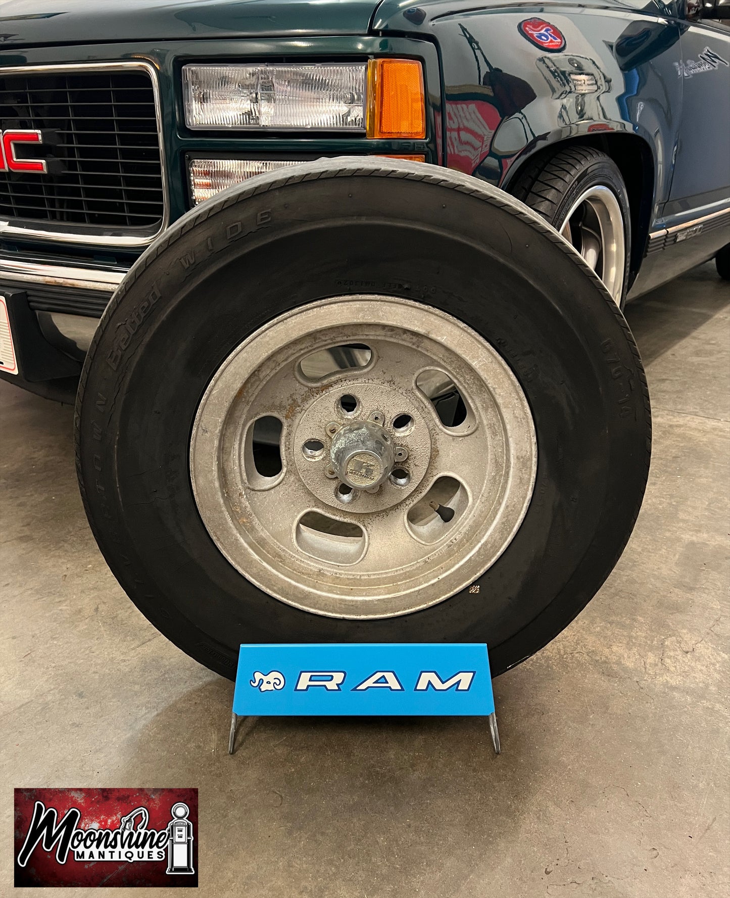 NOS - Vtg. RAM TIRES Display Stand Rack Sign - Free Shipping!