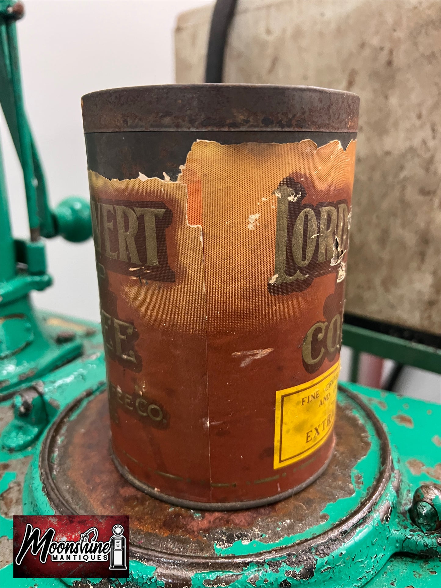 Vtg. LORD CALVERT Coffee Tin Can - Free Shipping!