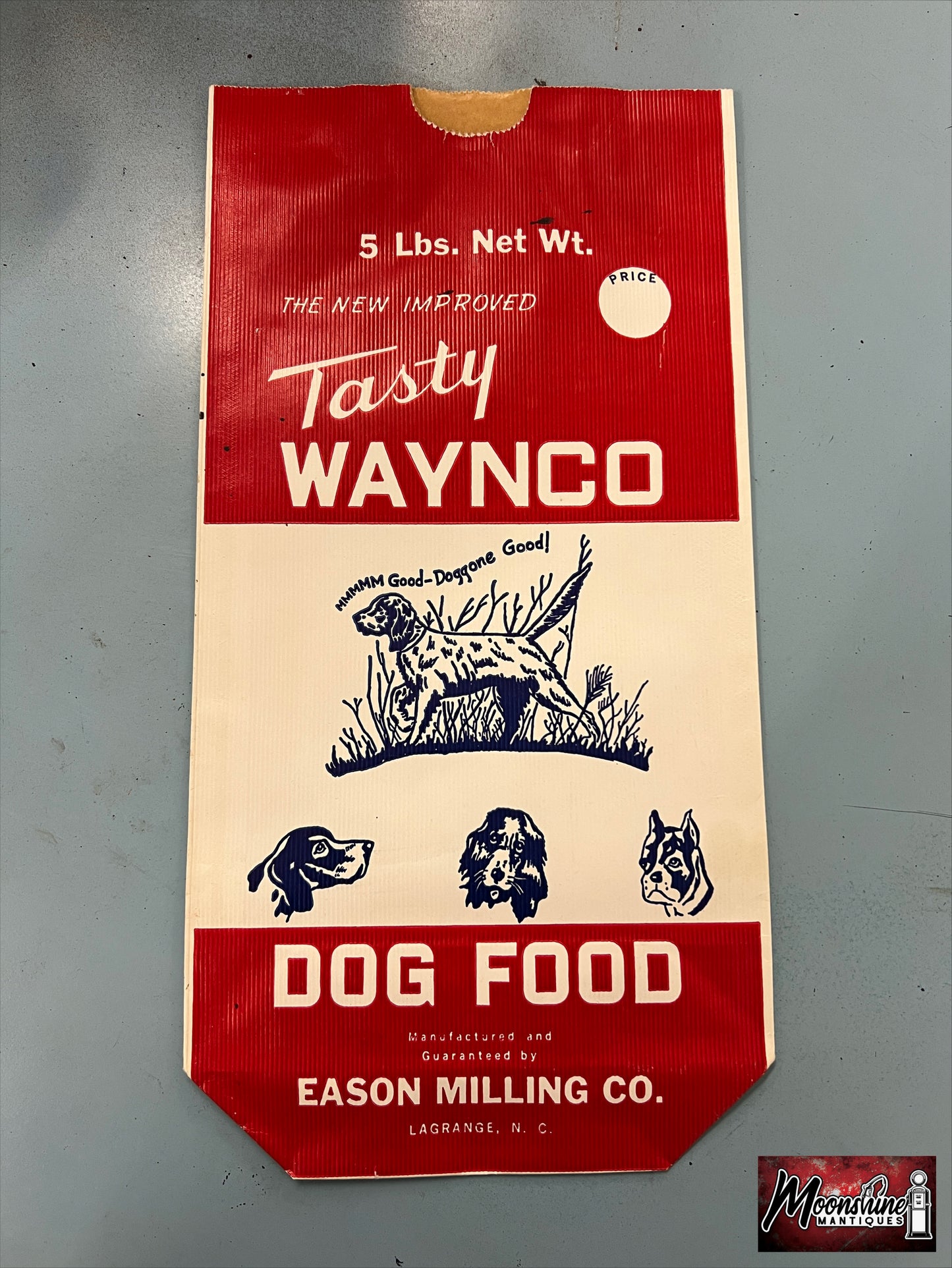 Vtg. Tasty WAYNCO Dog Food Bag - Free Shipping!