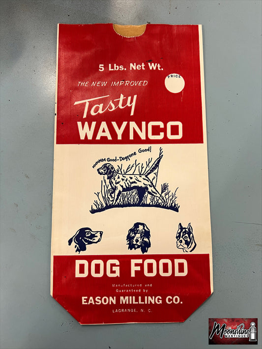Vtg. Tasty WAYNCO Dog Food Bag - Free Shipping!