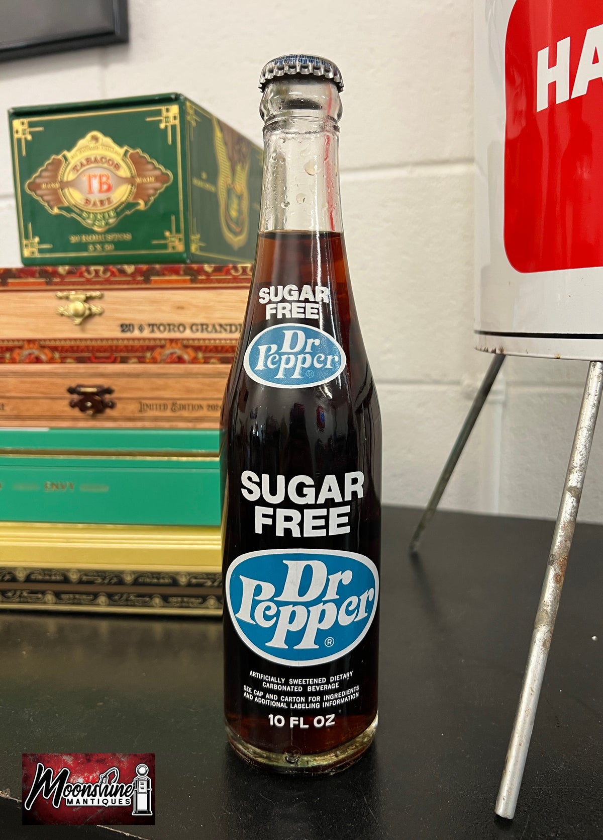 Vtg. Sugar Free Dr. Pepper Soda Bottle - Free Shipping!