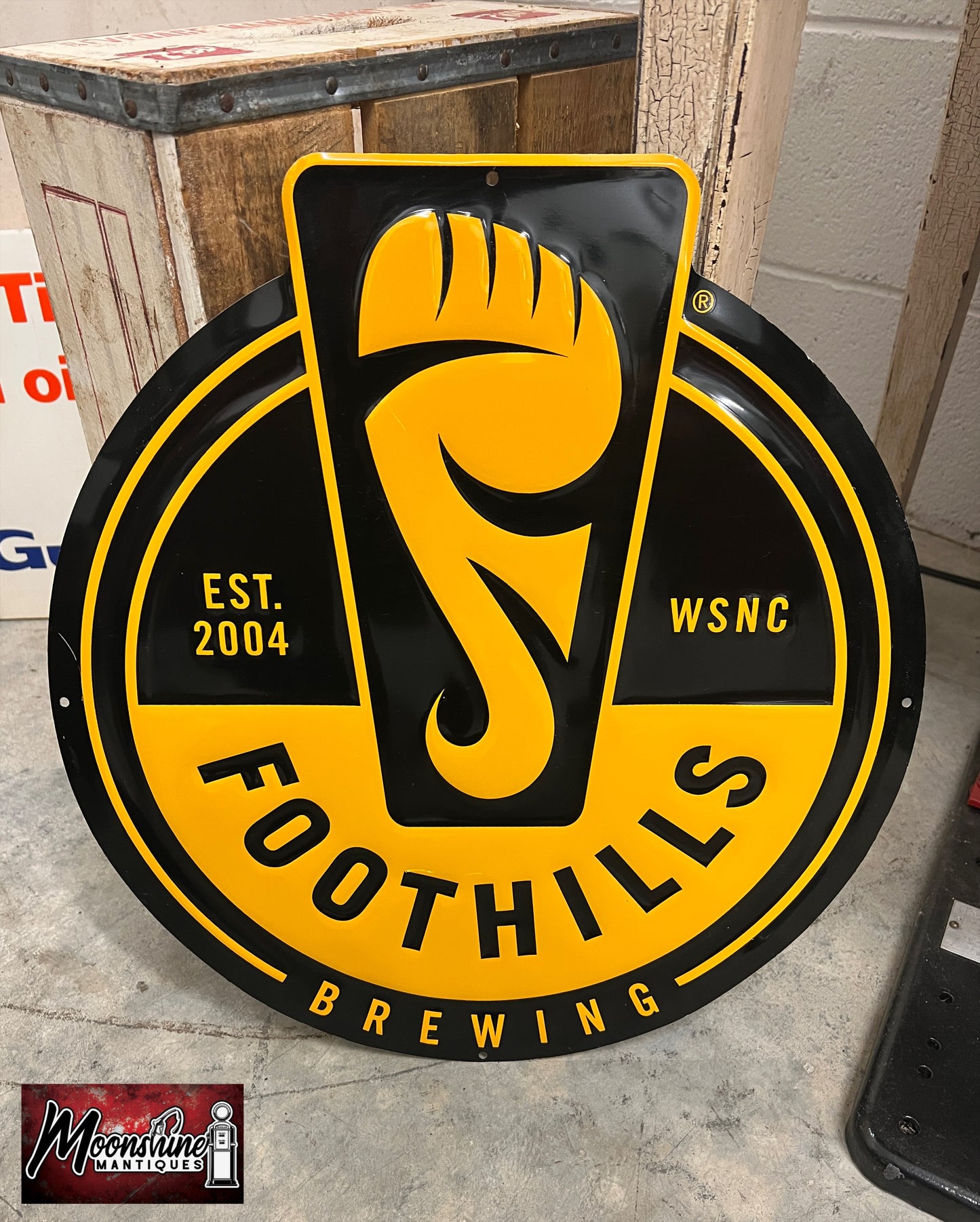 FOOTHILLS BREWING Beer Sign - Winston Salem, NC - Free Shipping!