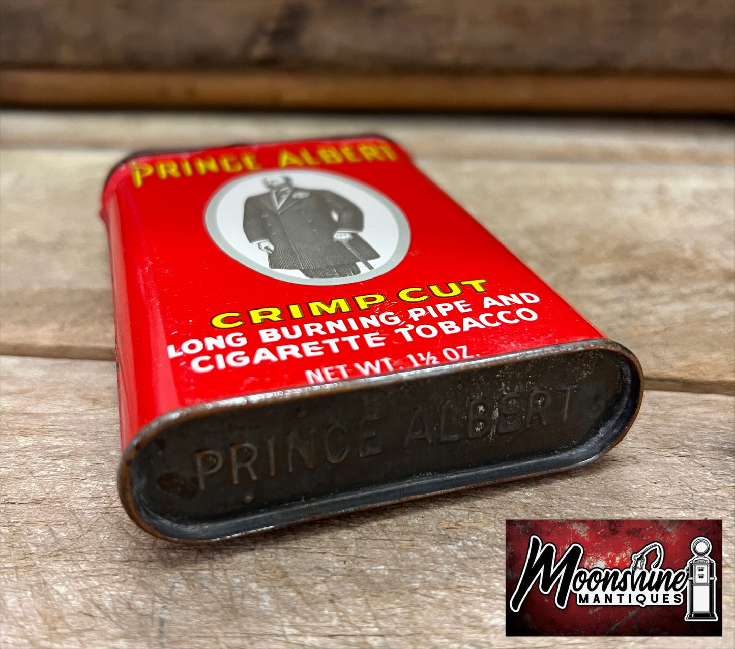 Vtg. PRINCE ALBERT Smoking Tobacco Pocket Tin - Free Shipping!