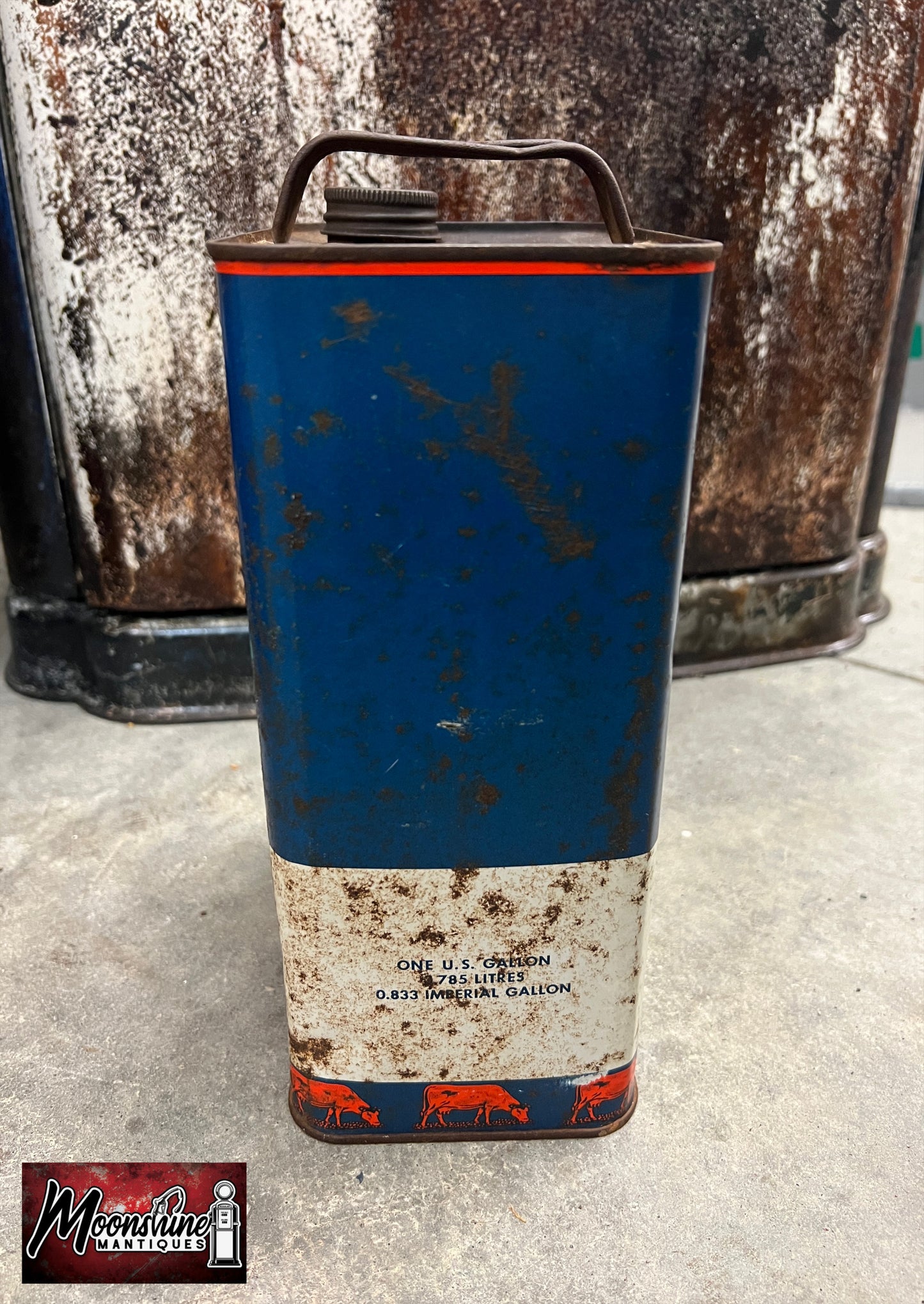 1950’s GULF Livestock Spray 1 Gallon Can - Free Shipping!