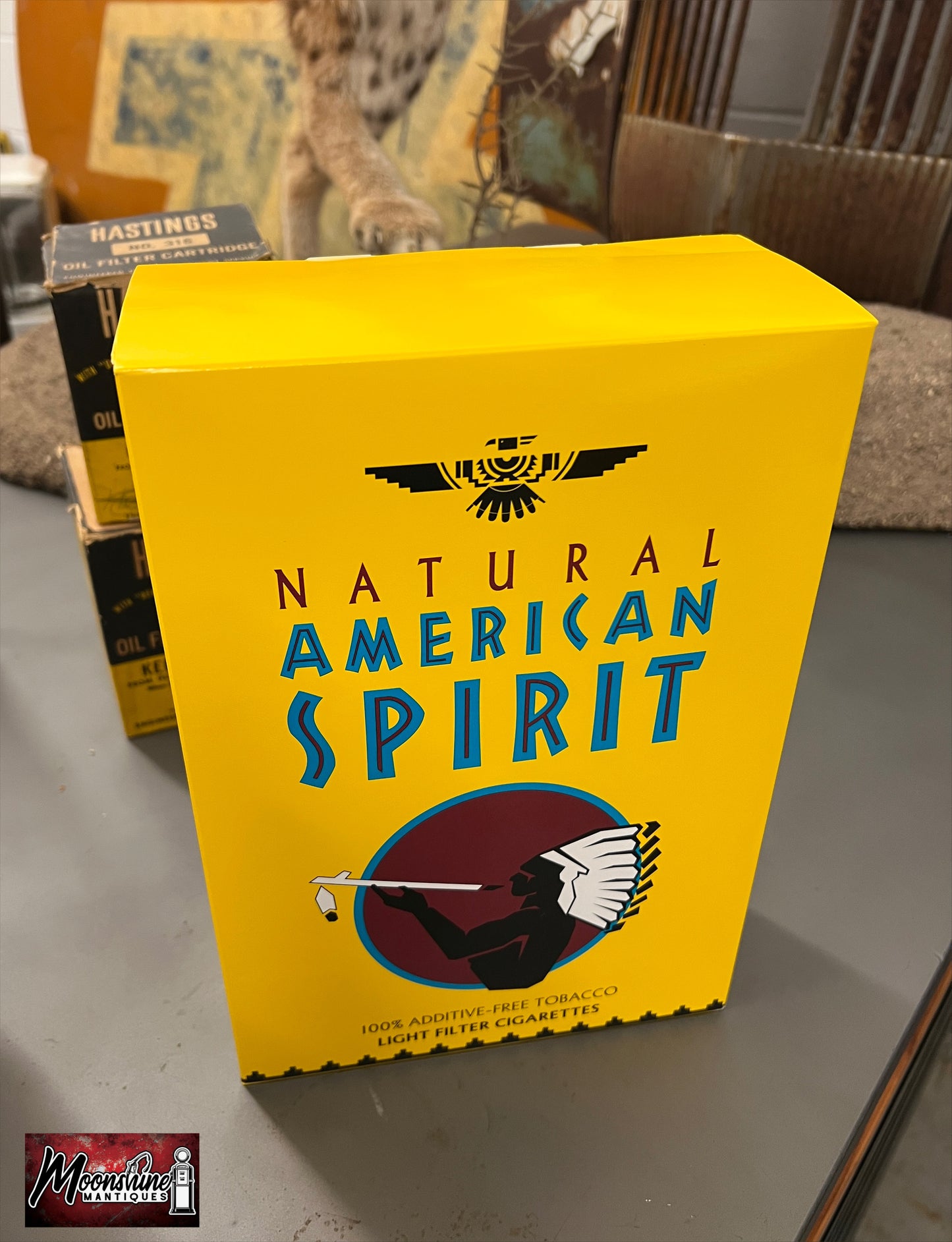 Natural American Spirit Tobacco Cardboard Cigarette Box Store Display / Sign - Free Shipping!