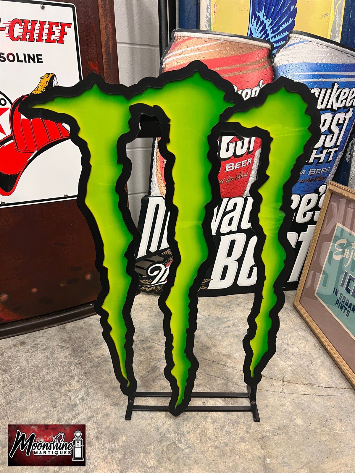Monster Energy Lighted Promotional Sign - Free Shipping!
