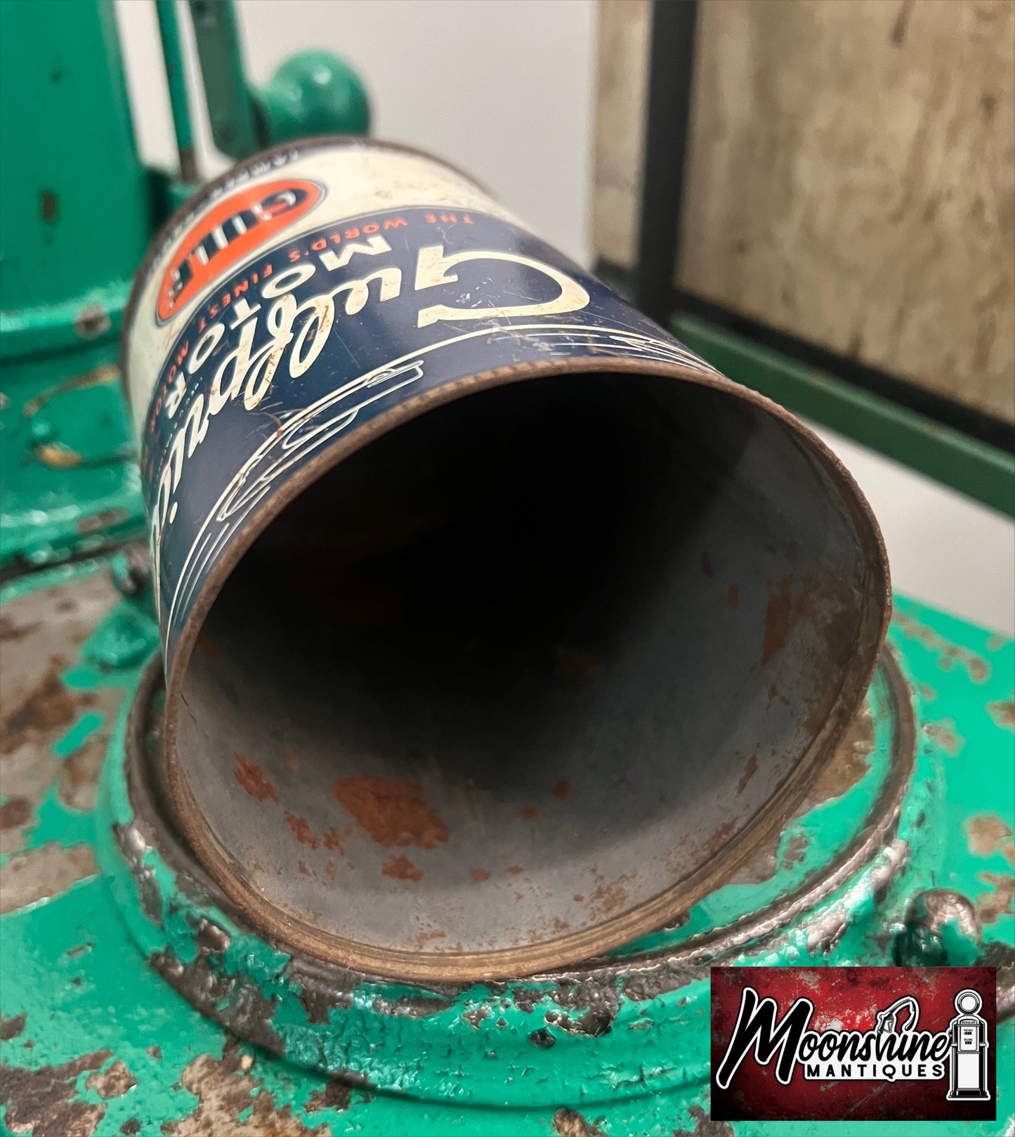 1940’s GULF Gulfpride Motor Oil Can 1 qt. - Free Shipping!