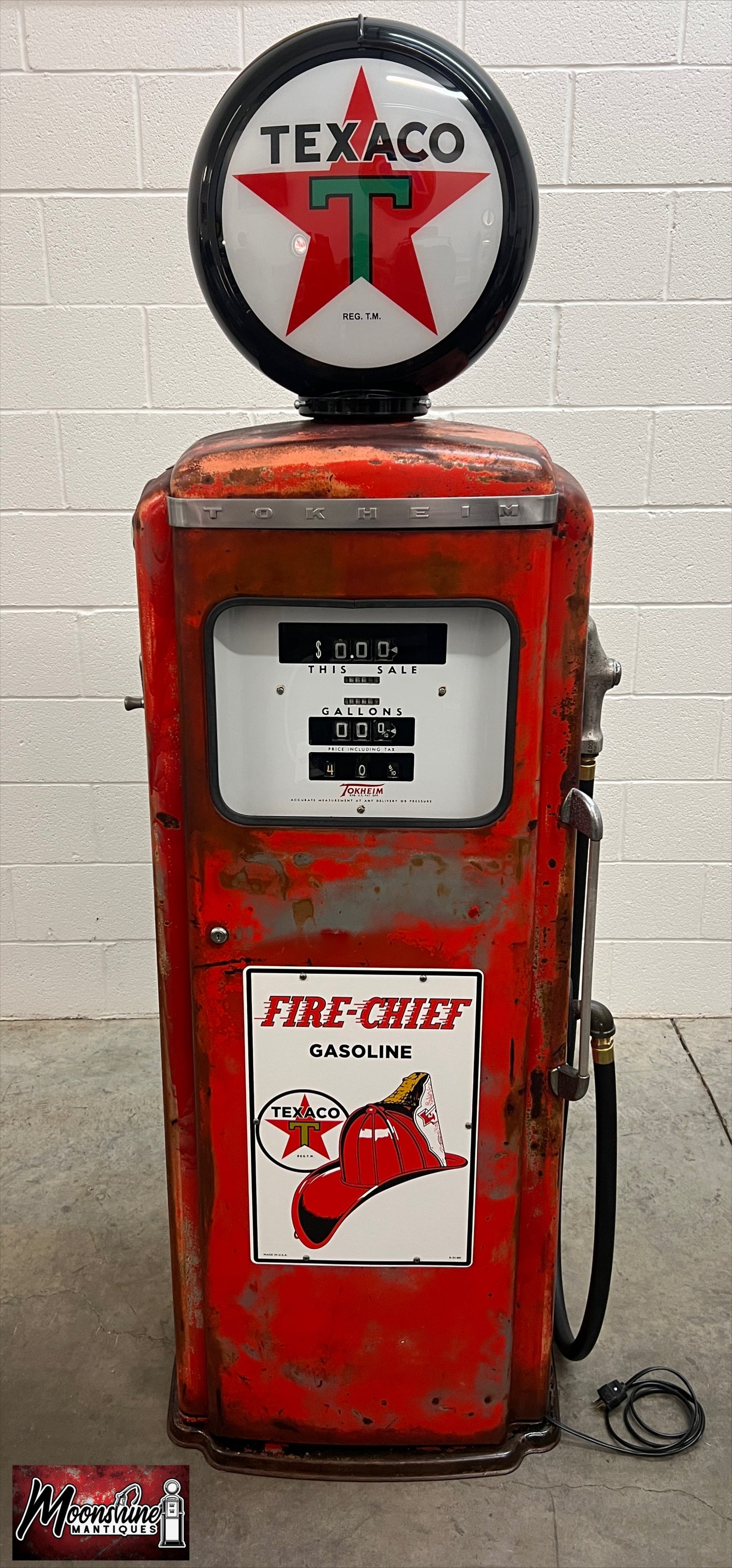 Rustoration 1950’s TEXACO Fire Chief Tokheim 300 Gas Pump - Shipping Available!