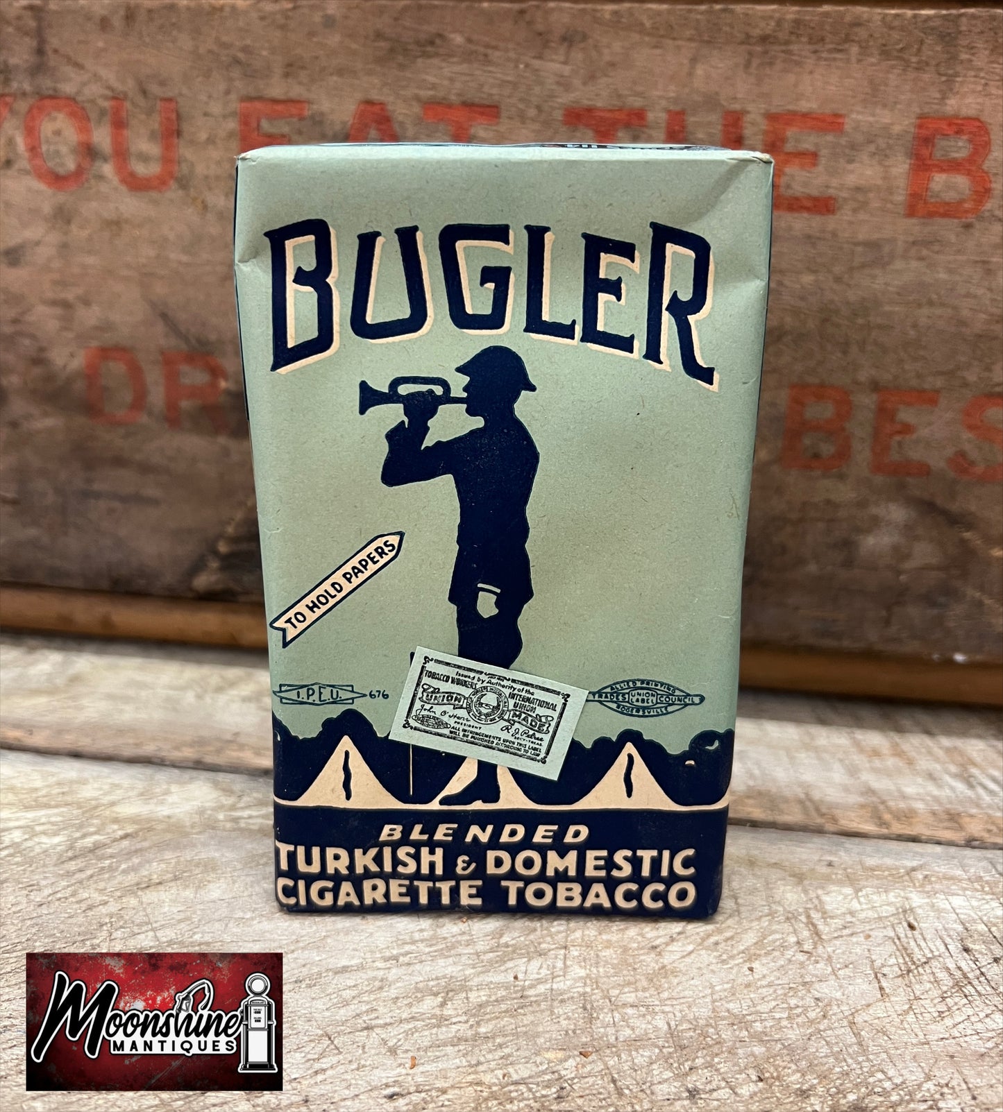 Vtg. BUGLER Cigarette Tobacco Pack - Free Shipping!