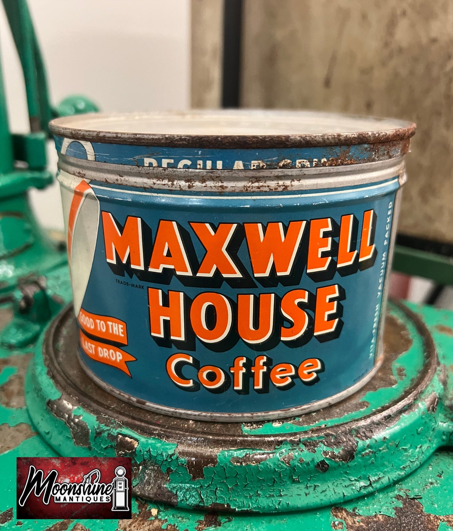 Vtg. MAXWELL HOUSE Coffee Tin Can - Free Shipping!