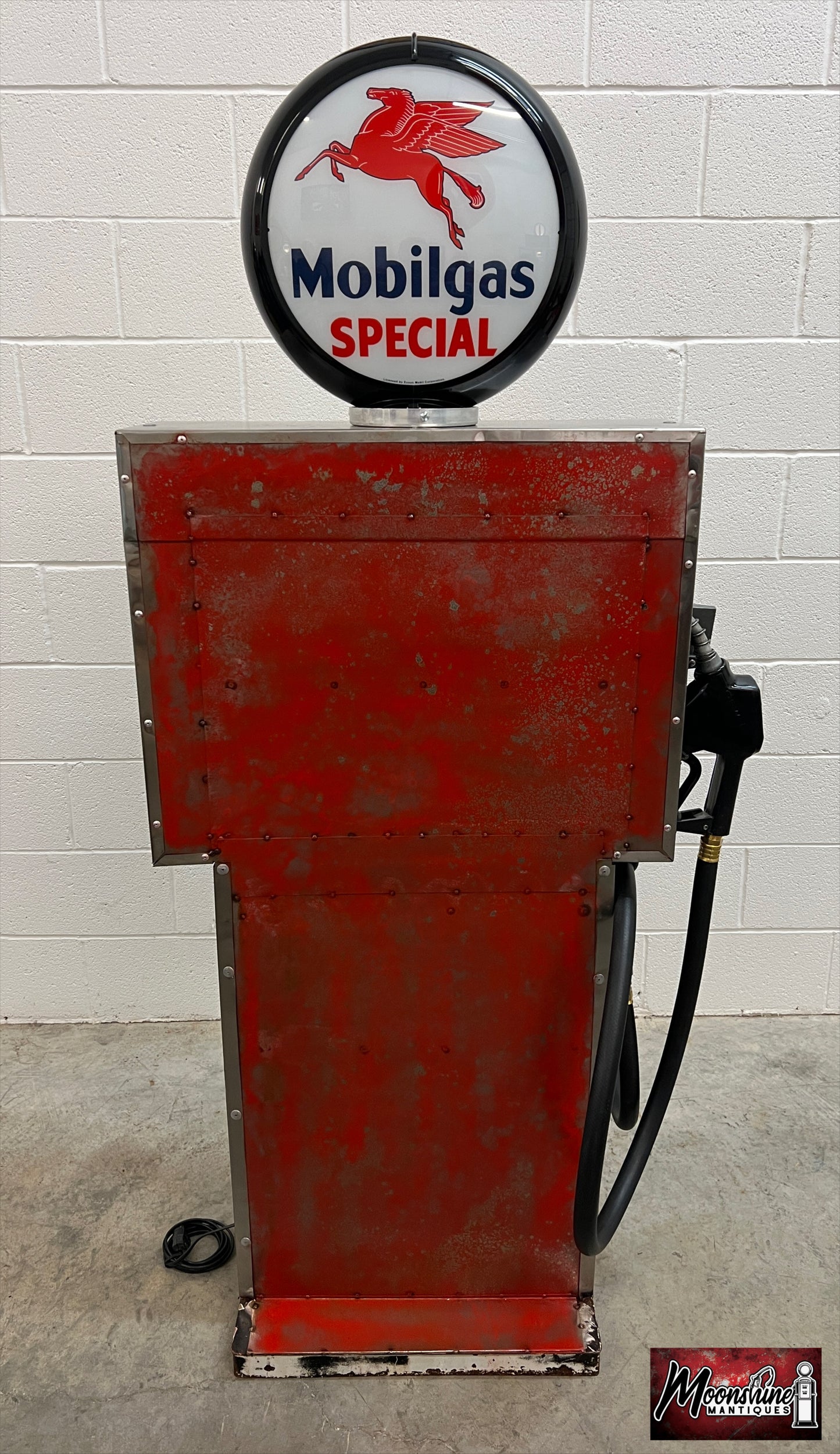 Rustoration 1960’s MOBIL SPECIAL Gilbarco Gas Pump w/ Shelves - Mancave Decor - Free Shipping!