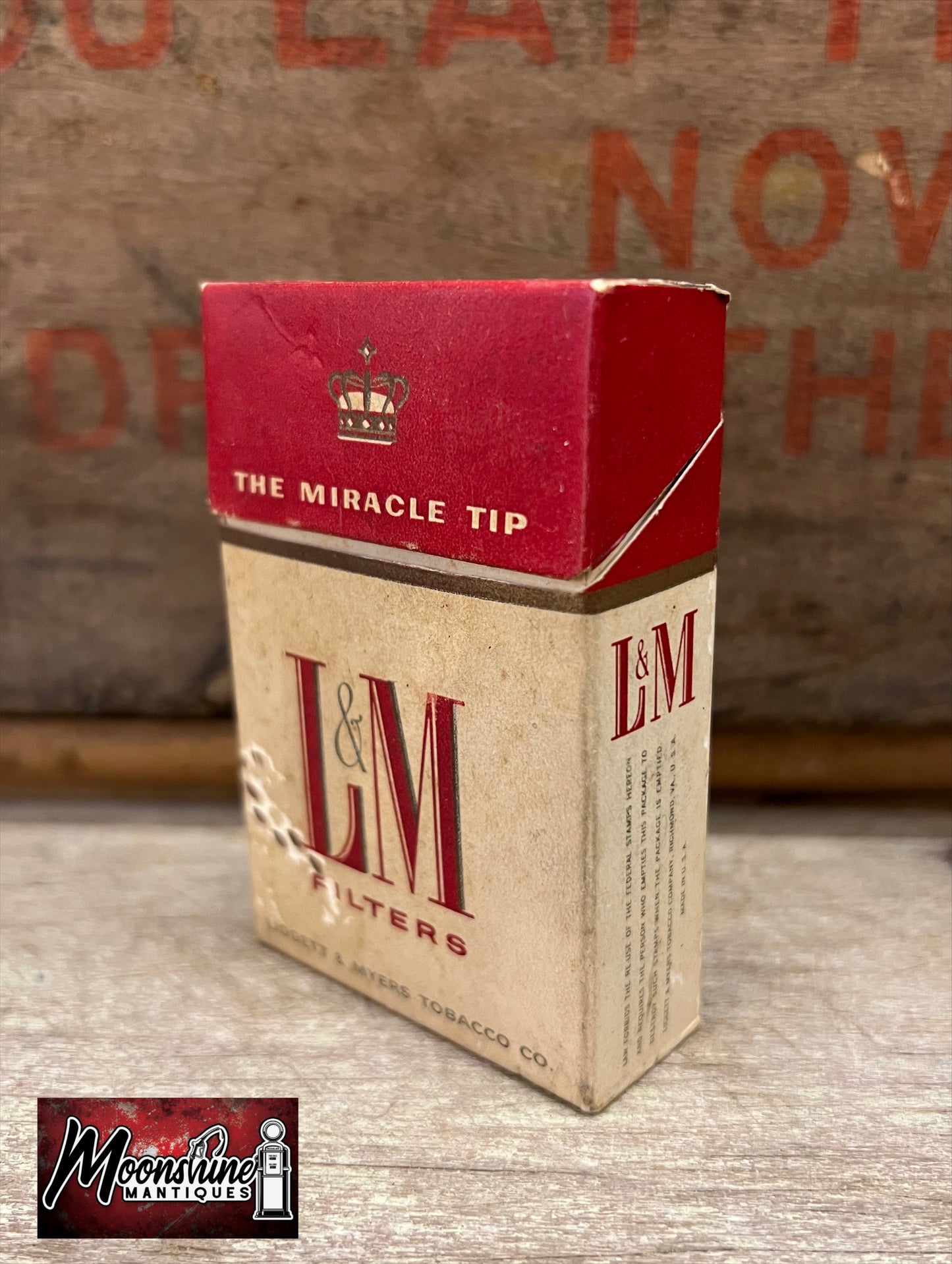 Vtg. L&M Cigarettes Box - Free Shipping!