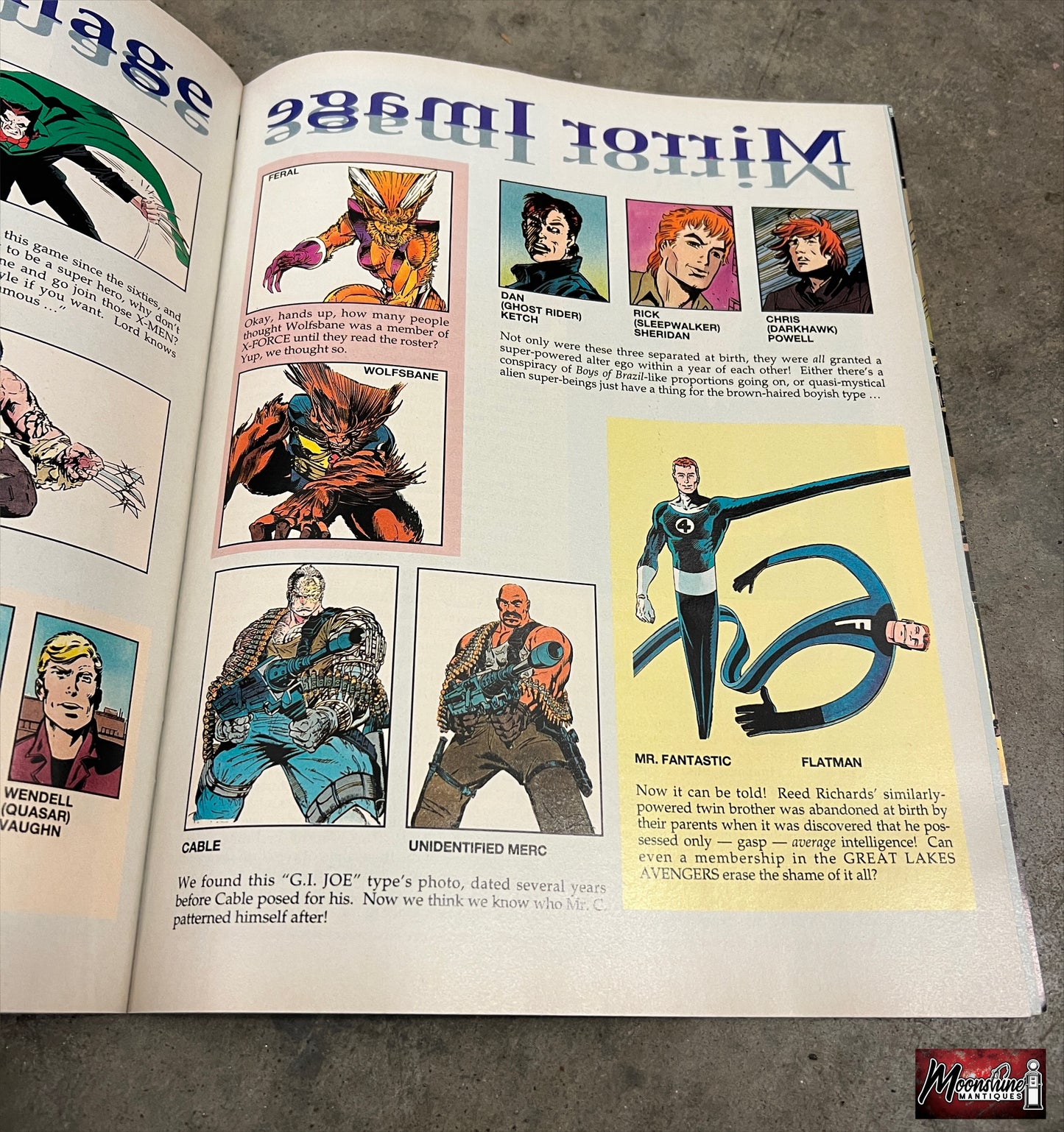 1991 MARVEL The Year in Review Magazine - X-Men Cover - Free Shipping!