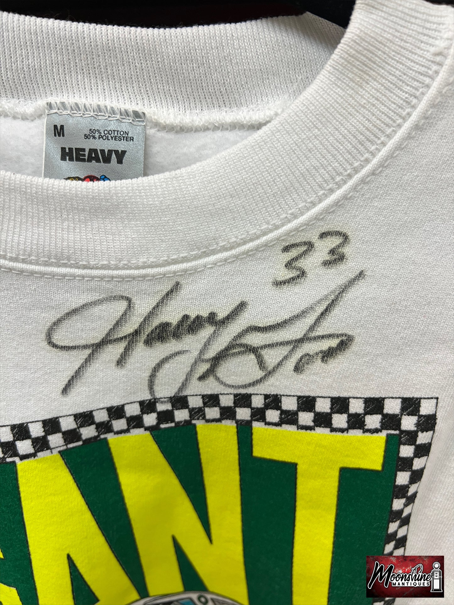 Vtg. 1990's HARRY GANT Skoal Bandit Autographed Sweatshirt - Medium - Free Shipping!
