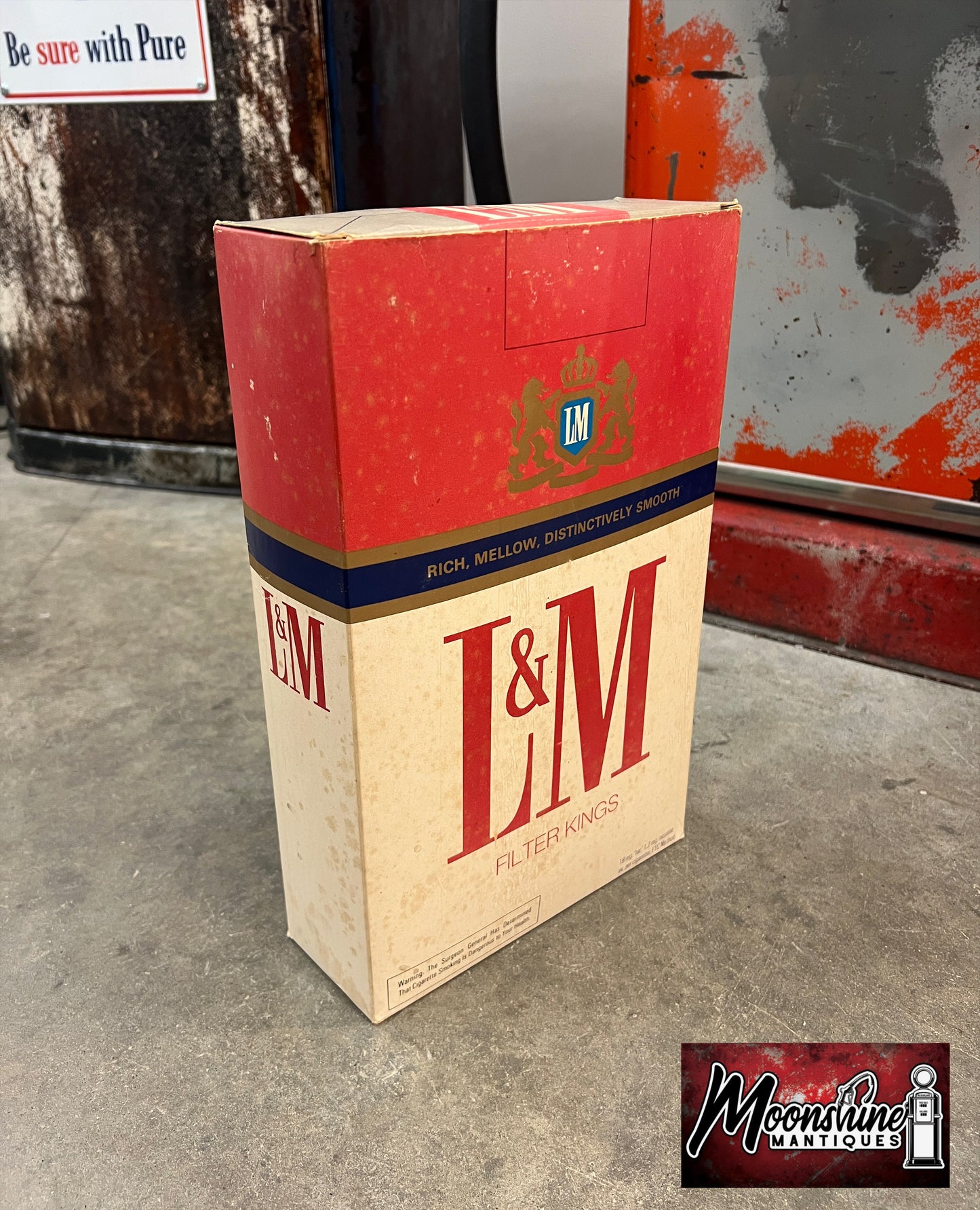 Vtg. L&M Cigarettes Store Display Box - Free Shipping!