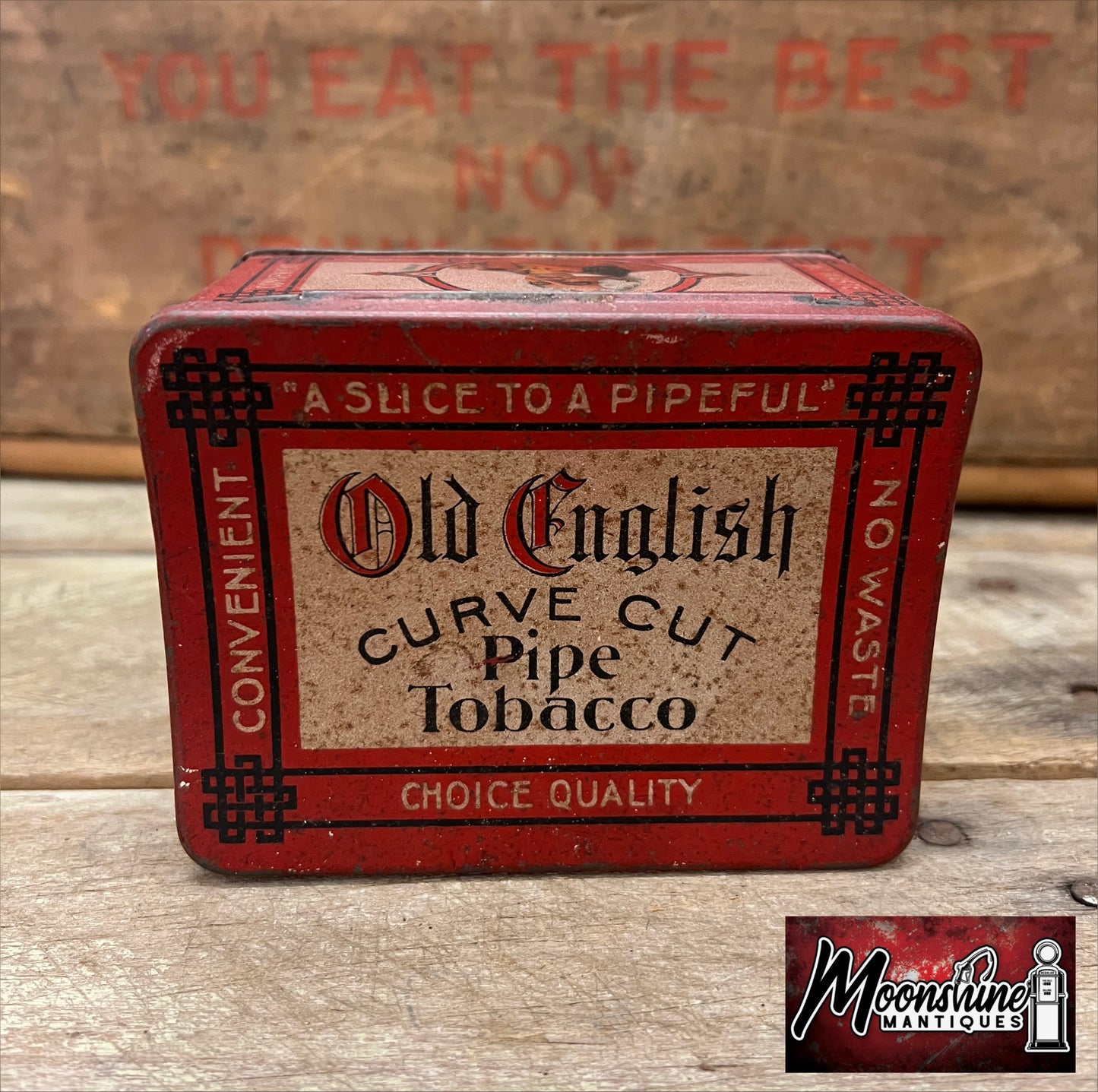 Vtg. OLD ENGLISH Pipe Tobacco Tin - Free Shipping!