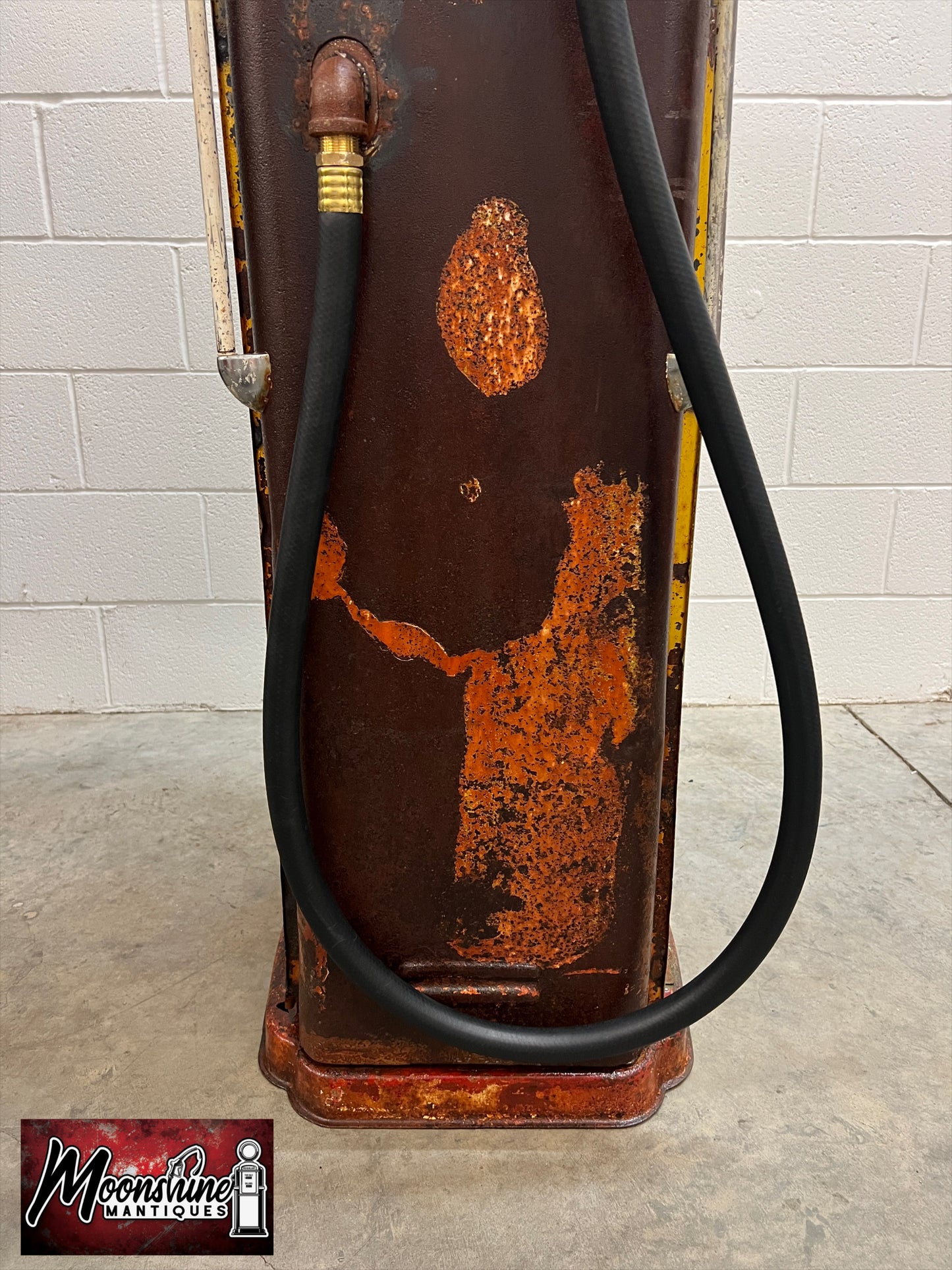 Rustoration 1940’s GOLDEN WEST Gilbarco Gas Pump w/ Shelves - Mancave Decor - Free Shipping